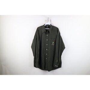 Vintage 90s Warner Bros Looney Tunes Mens Large Marvin The Martian Button Shirt